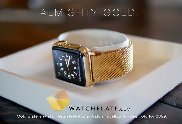 gold iphone watch