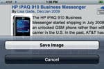 Save web pictures in Photos Folder