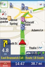 CoPilot Main Navigation Screen