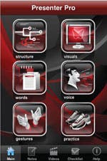 Presenter Pro's main screen
