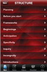 Presenter Pro - Structure screen
