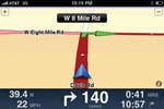 TomTom's Main navigation screen