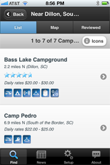 CampingRoadTrip.com has Released a New iPhone App that Puts 14,000 Campgrounds and RV Parks in the Pocket of Campers and RVers