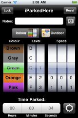 iParkedHere iPhone App
