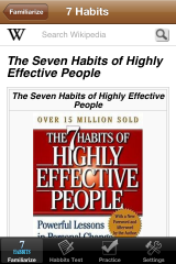 iPhone App For Practicing Seven Habits Of Highly Effective People - Published on 10/24/12 