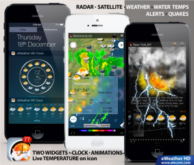 eWeather HD 3.3 adds new 10-day weather forecast widget for iOS 8, barometric sensor support and more