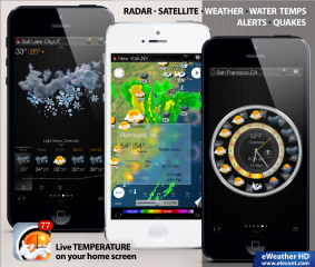 eWeather HD 3.0 gets iOS 7 revamp, social media integration and new weather data.