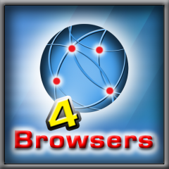 4Browsers, An app that emulate 4 web browsers