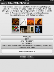 Unique Photography Assignment Generator Apps Released for iPad!