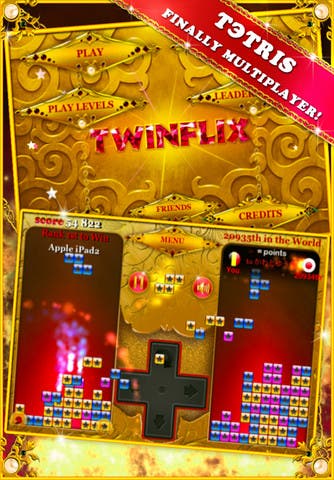 Twinflix 2 FREE - Multiplayer Tetris Now Available for iOS
