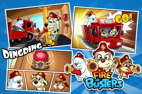 Mobile puzzle action fun heats up & you douse the blaze in Fire Busters