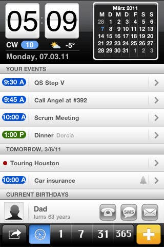 miCal app celebrates its birthday and reduces the price by 50%