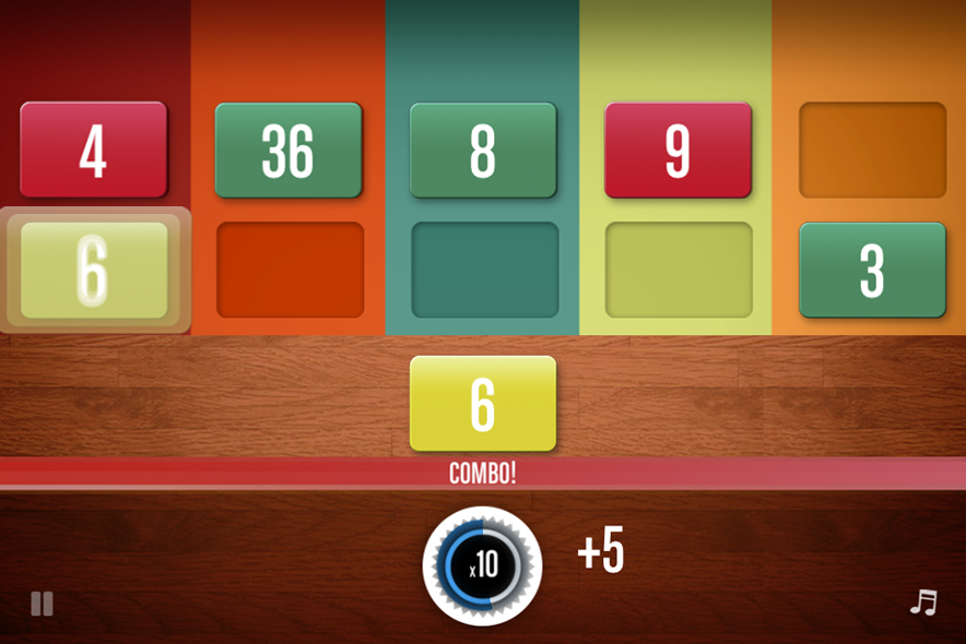 NumberOne for iOS - Brain Puzzle with a Stroop-ish touch