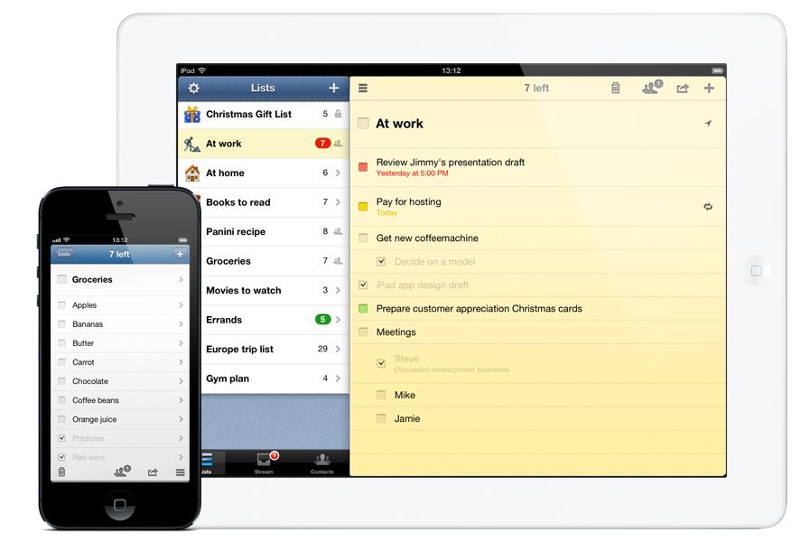 1312 announces Pocket Lists for iPad and iPad mini