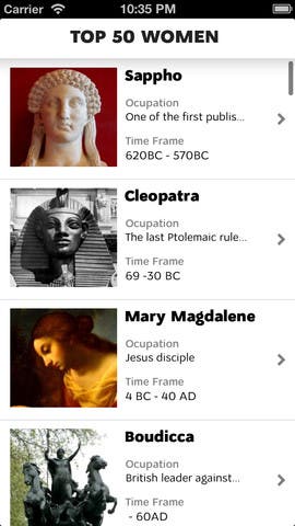 An App That Takes You on a Historical Journey to Meet the Greatest Women