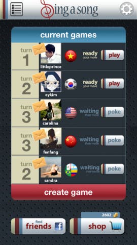 Sing a Song for Free - a free social singing game like Draw Something