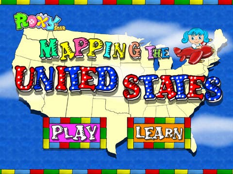 Mapping the USA with Roxy the Star 1.0 for iOS - All 50 States Animated