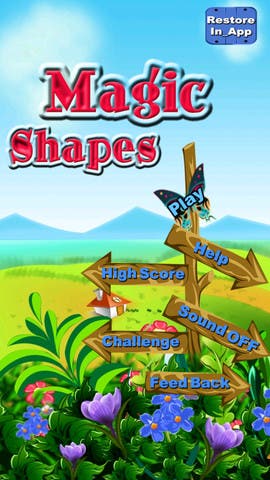 New iOS Game Release Magic Shapes 1.0 for iPhone