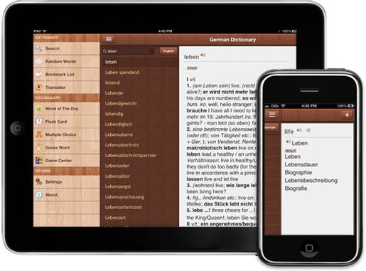 German Dictionary 8.0 Released for iPhone, iPad and iPod touch