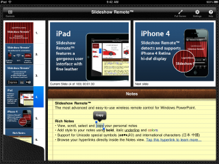 Slideshow Remote turns iPhone into a unique remote control for PowerPoint