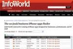 InfoWorld no-junk business iPhone app finder