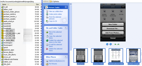 Dragging and dropping from Air Sharing Pro to my PC.