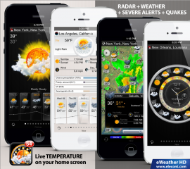 eWeather HD 2.8 introduces new exciting look & feel and severe weather alert maps for U.S. and Europe