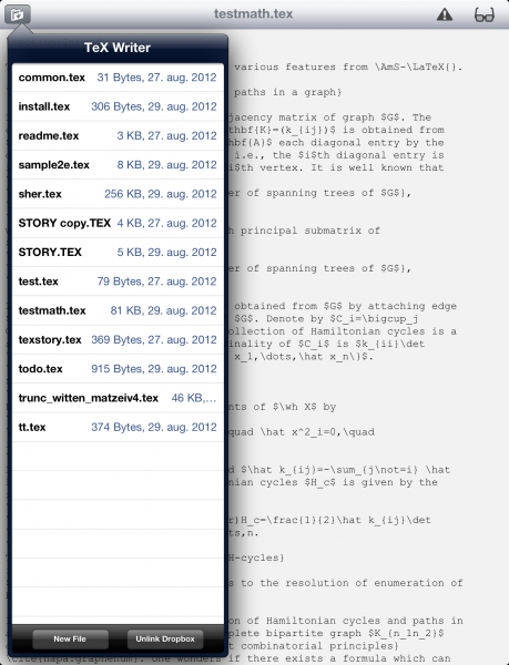 TeX Writer