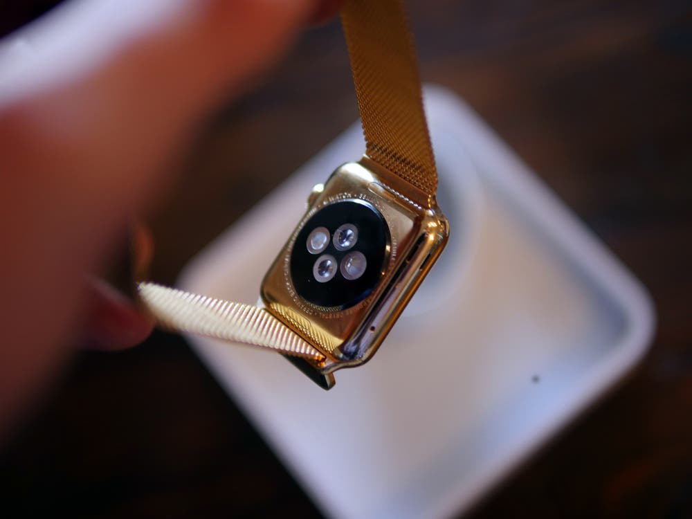 gold iphone watch