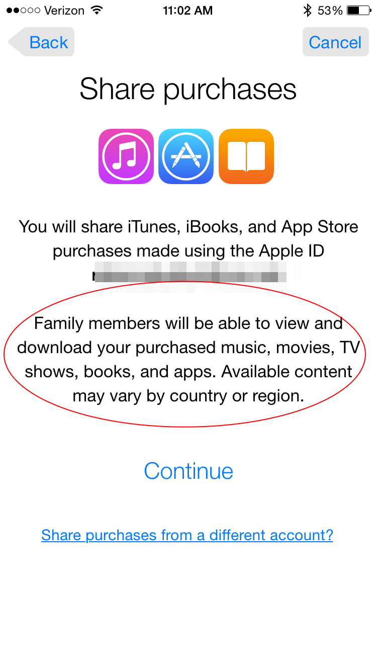 should a family share.an.apple id