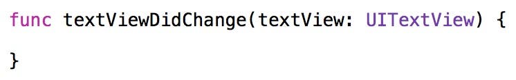 Implement textViewDidChange