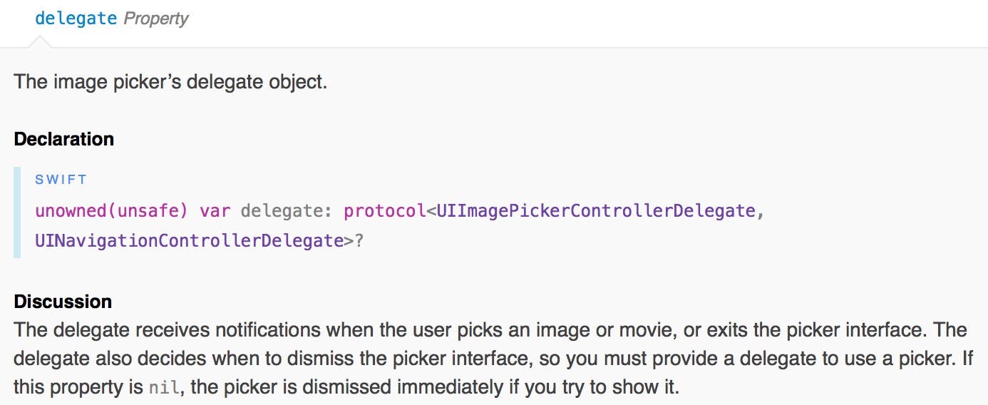 delegate documentation