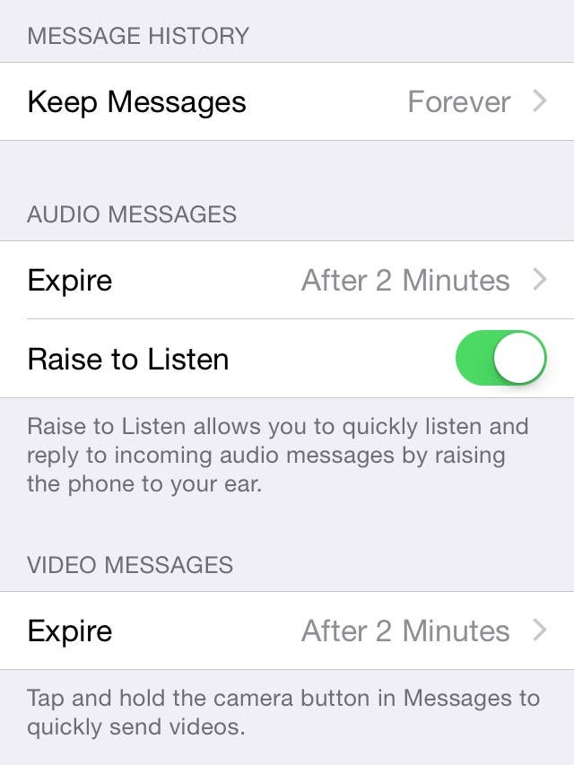 can you delete an audio message on iphone