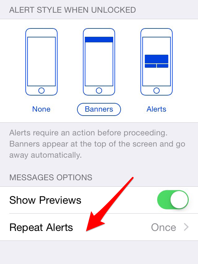 Tip of the Day How to Turn Off Repeat Messages Notifications