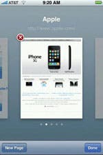 Safari web browser on iPhone screenshot