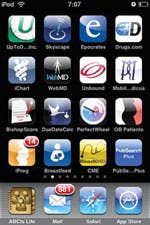 Medical apps installed on my iPhone