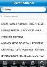 Stitcher: access wide variety of info