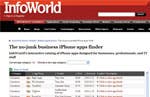 InfoWorld no-junk business iPhone app finder