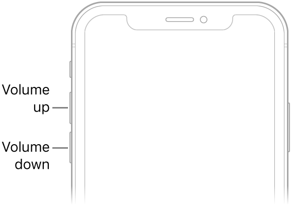 iPhone volume up and down buttons