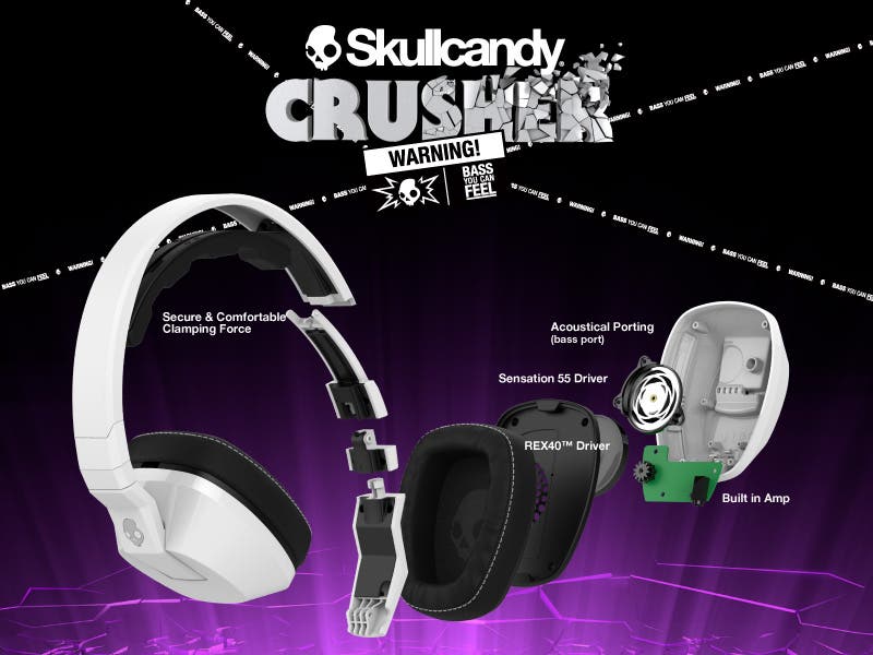 Skullcandy's Crusher Over-Ear Headphones: Guaranteed to Rattle Your Bones