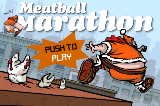 A Game for iPhone That Allow Users Win Money While Saving the World From Junk Food, Meatball Marathon, from Virtway