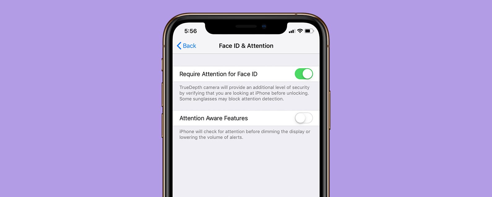 How to disable your iphone s attention aware features