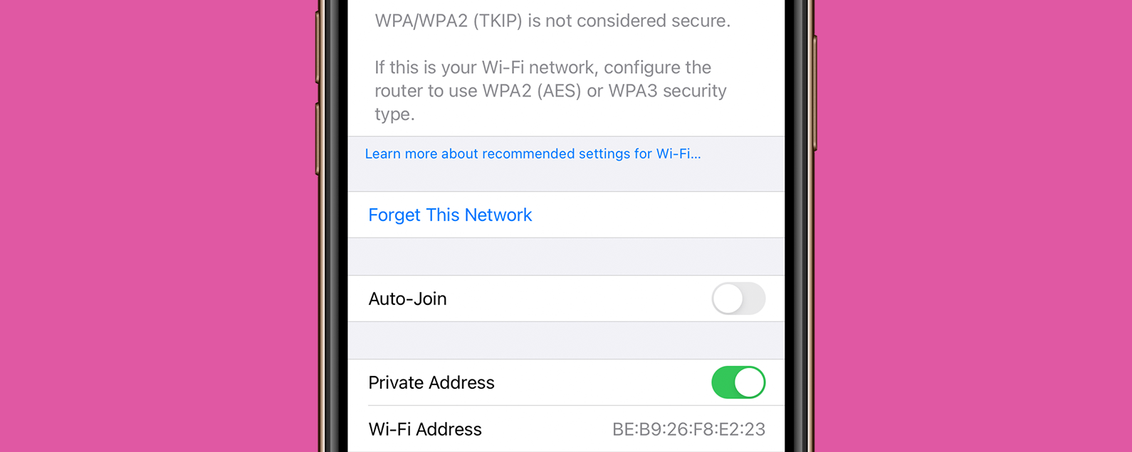 How to Stop AutoJoining WiFi on the iPhone