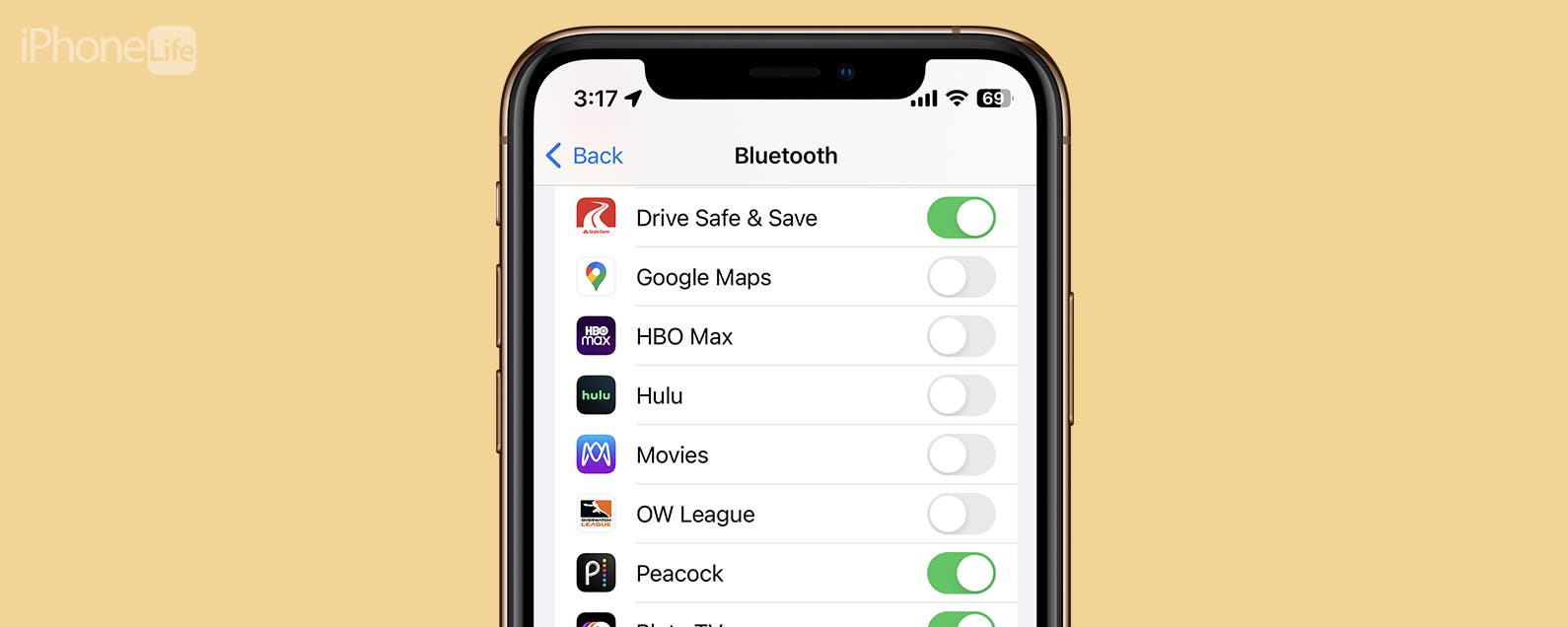 iPhone Bluetooth Settings How to Block an App's Access