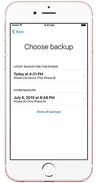 how to restore your iphone from icloud backup