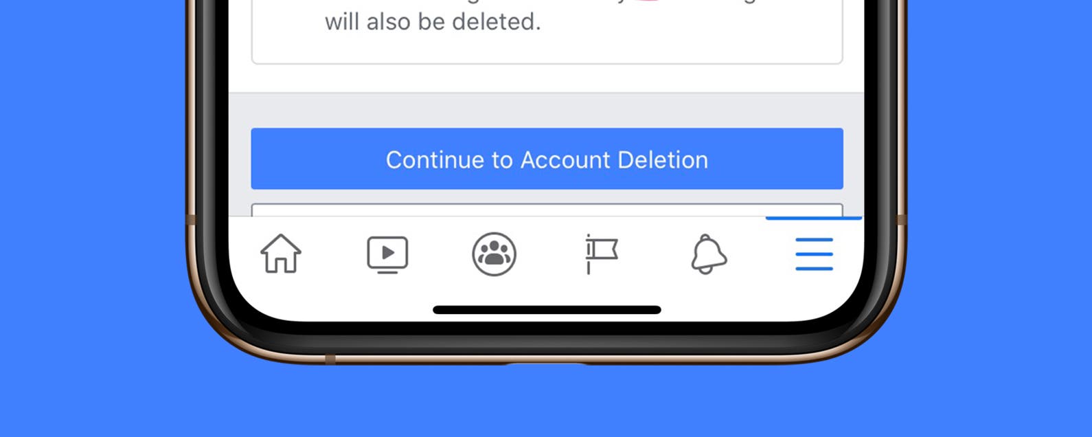 how to delete facebook on iphone