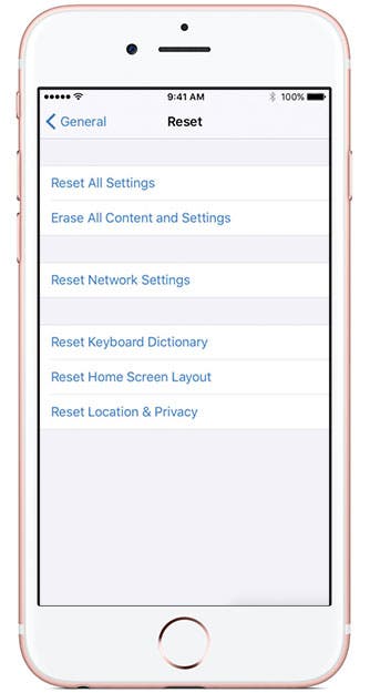 how to reset iPhone to factory settings