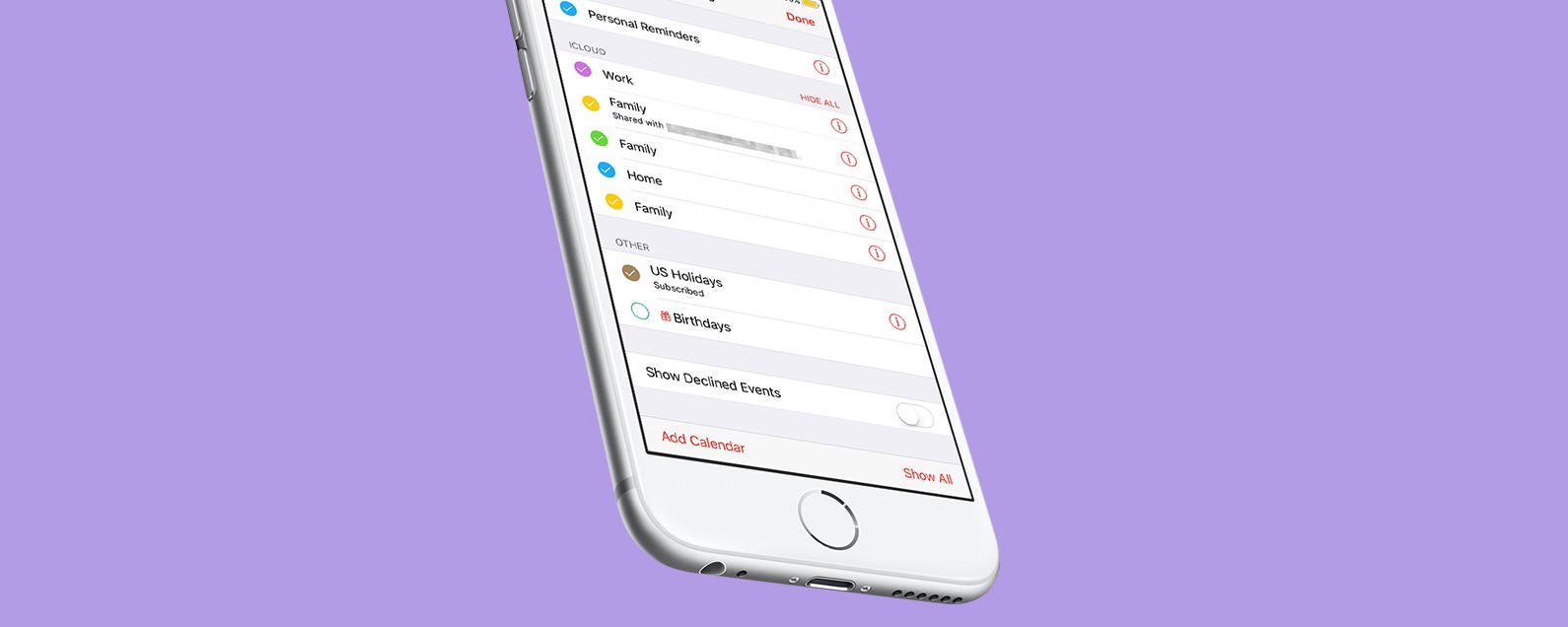 How to Hide Birthdays in the Calendar App on iPhone