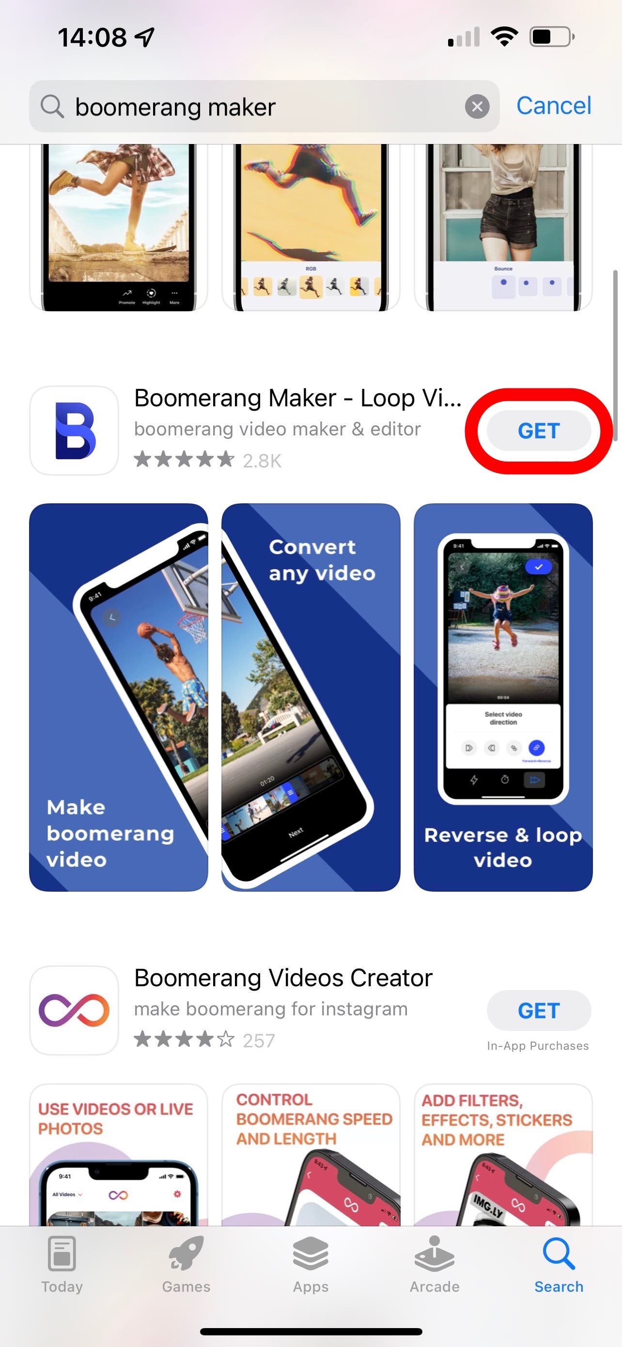 how to make a loop video on iphone without an app