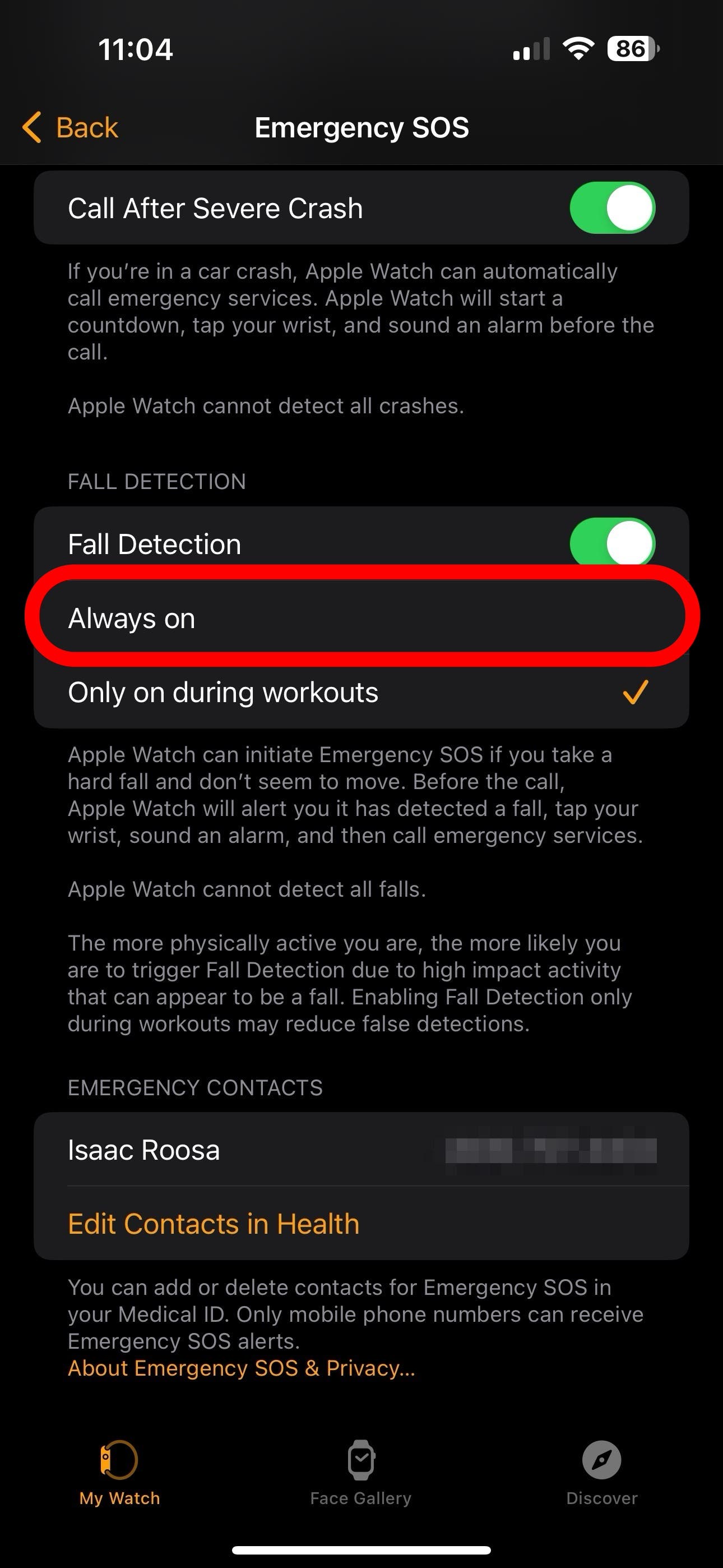 How to Set Up Fall Detection on Apple Watch watchOS 10